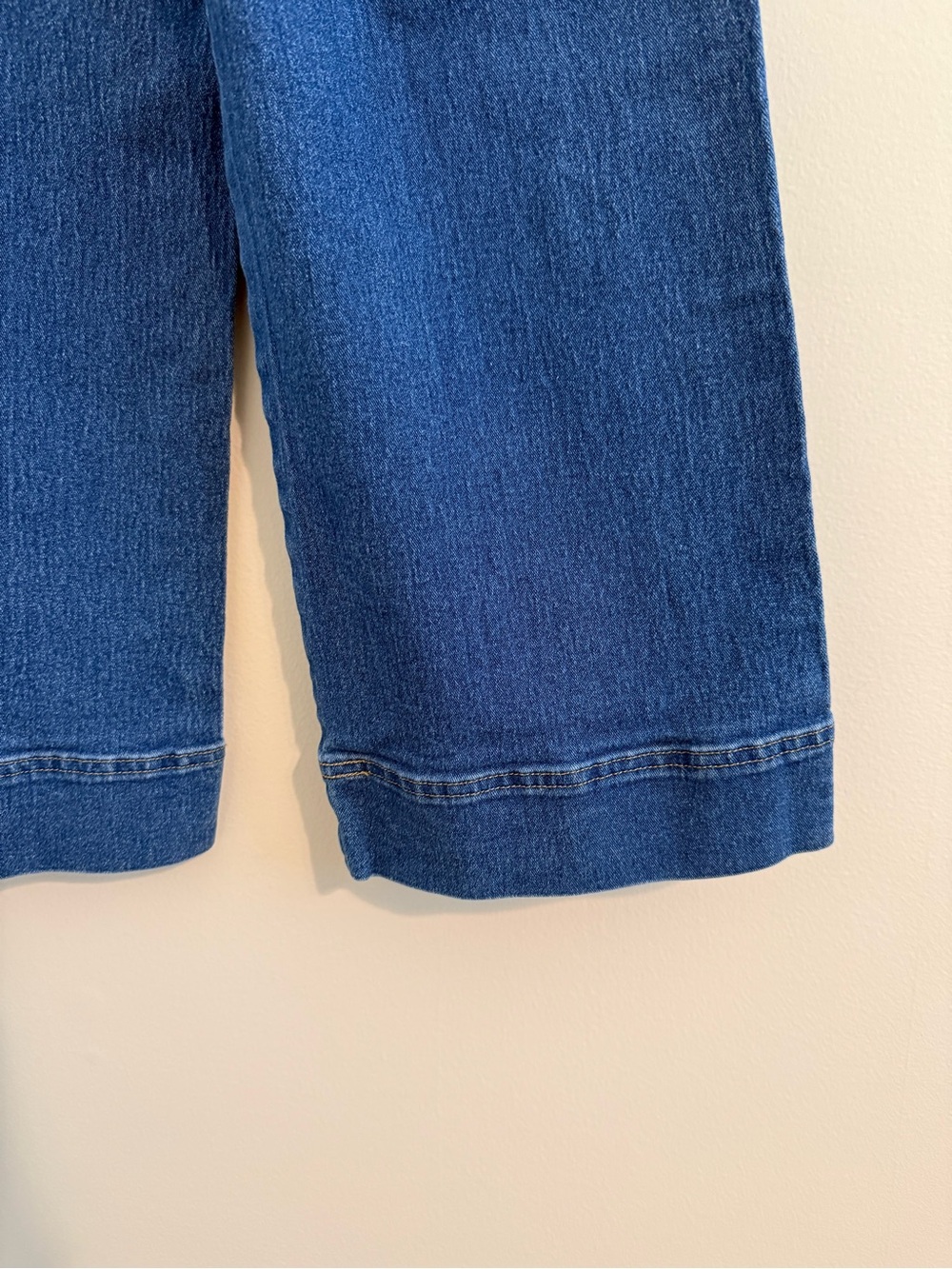 H&M Women’s Wide Straight Leg Crop Jeans 2 Blue Casual Dressy Brunch Date - Picture 5 of 15